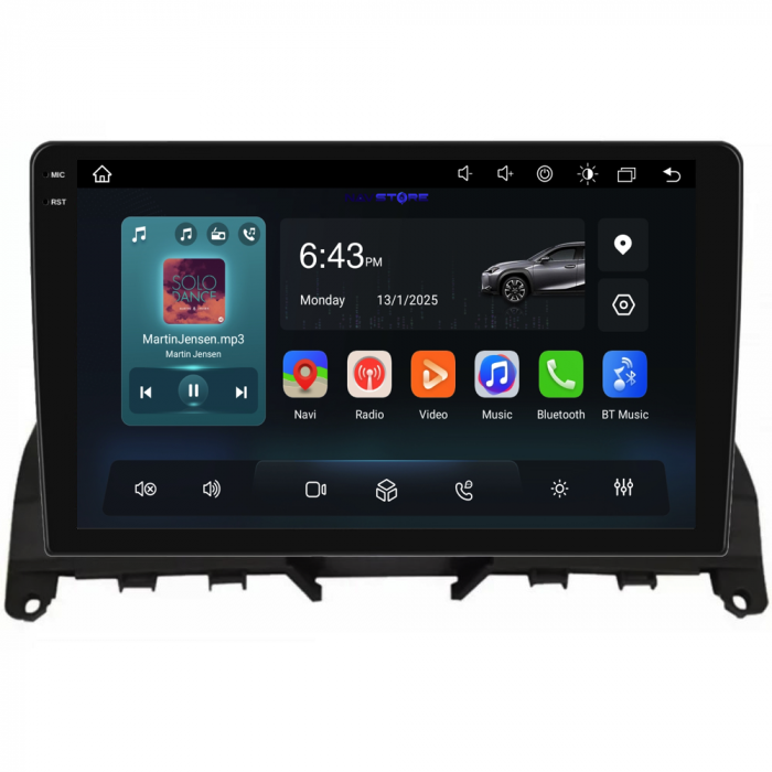 Navigatie Dedicata Mercedes C-Class W204 S204 (2006-2013), 9Inch, 6Gb Ram, 128Gb Stocare, Carplay [5]
