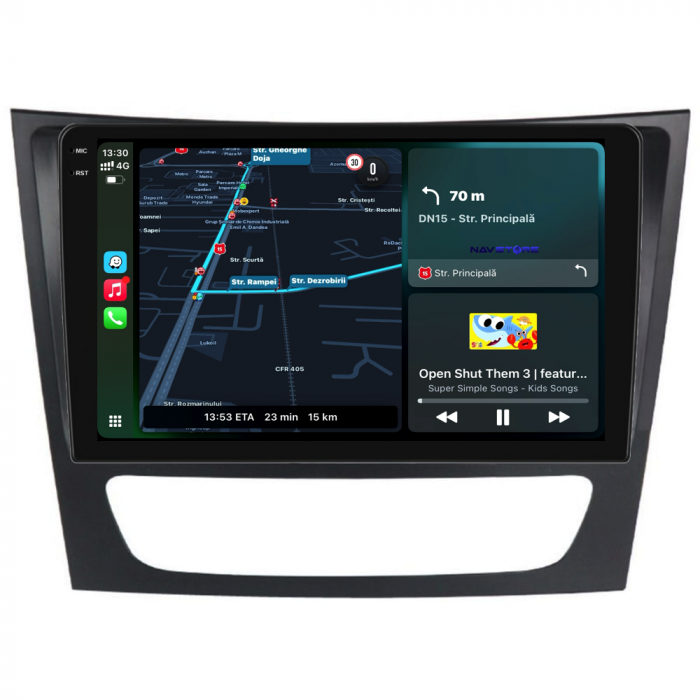 Navigatie Dedicata Mercedes E-Class W211 (2002 - 2010), 9Inch, 2Gb Ram, 32Gb Stocare, Carplay [2]