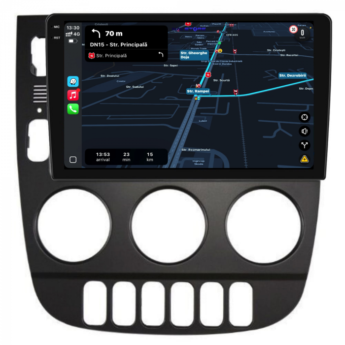Navigatie Dedicata Mercedes ML W163 (1998-2005), 9Inch, 2Gb Ram, 32Gb Stocare, Carplay [3]