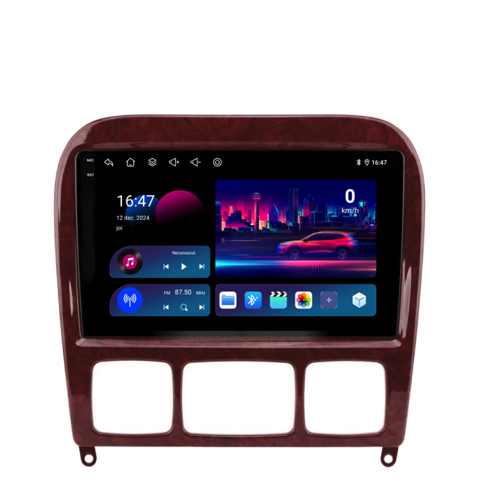 Navigatie Dedicata Mercedes S-Class W220 (1998-2005), 9Inch, 4Gb Ram, 64Gb Stocare, Carplay [4]