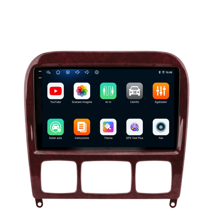 Navigatie Dedicata Mercedes S-Class W220 (1998-2005), 9Inch, 6Gb Ram, 128Gb Stocare, Carplay [5]