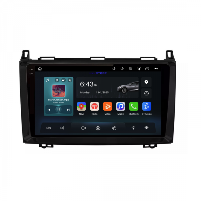 Navigatie Dedicata Mercedes Vito Sprinter Viano B200 A B Class (2005-2012), 9Inch, 6Gb Ram, 128Gb Stocare, Carplay [5]