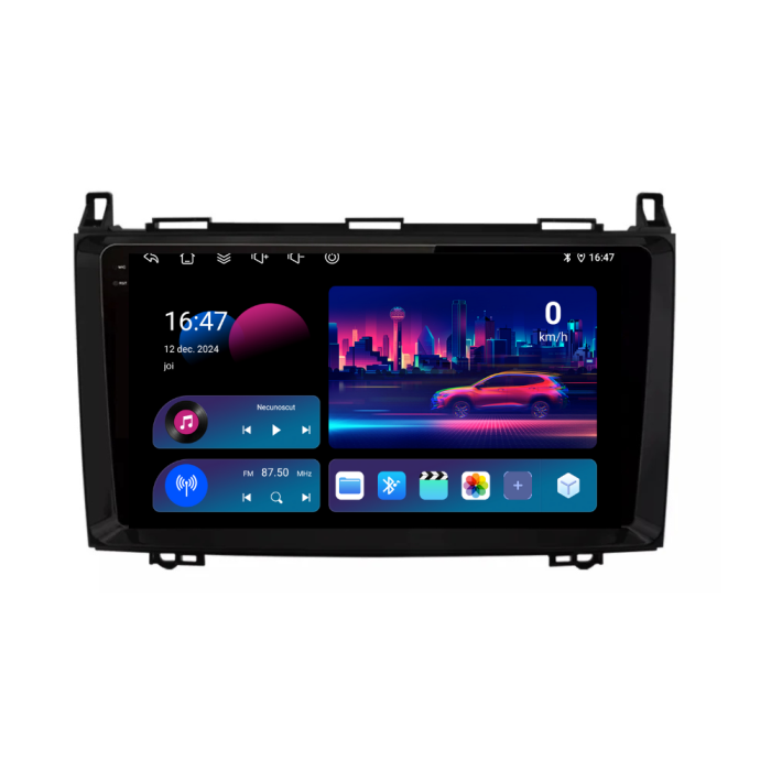Navigatie Dedicata Mercedes Vito Sprinter Viano B200 A B Class (2005-2012), QuadCore, 9Inch, 4Gb Ram, 64Gb Stocare, Carplay [4]