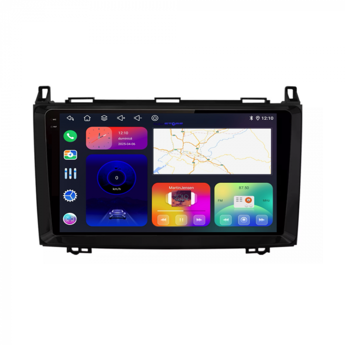 Navigatie Dedicata Mercedes Vito Sprinter Viano B200 A B Class (2005-2012), QuadCore, 9Inch, 4Gb Ram, 64Gb Stocare, Carplay [6]