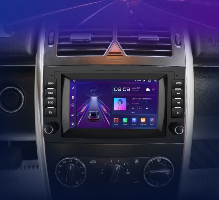 Navigatie Android Dedicata Mercedes Vito Sprinter Viano B200 A B Class (2005-2012) , 7Inch, 4Gb Ram, 64Gb Stocare, Bluetooth, WiFi, Carplay [3]