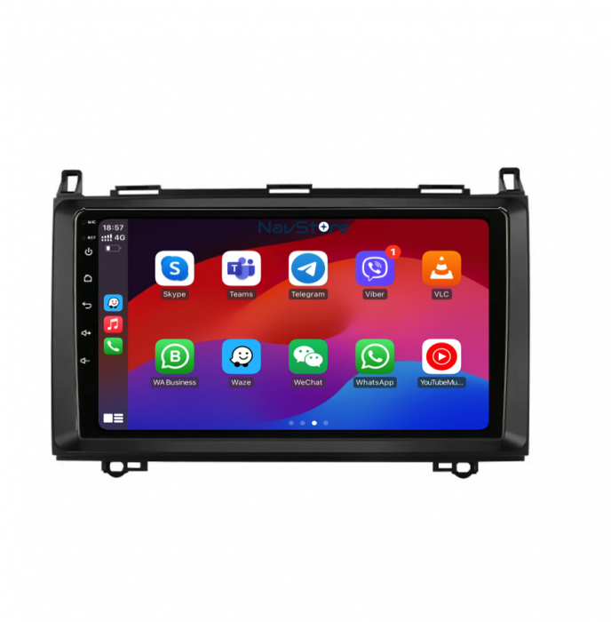Navigatie Dedicata Mercedes Vito Sprinter Viano B200 A B Class (2005-2012) , 9Inch, 6Gb Ram, 128Gb Stocare, Carplay [5]