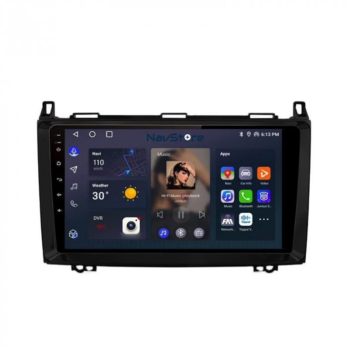 Navigatie Dedicata Mercedes Vito Sprinter Viano B200 A B Class (2005-2012) , 9Inch, 6Gb Ram, 128Gb Stocare, Carplay [6]