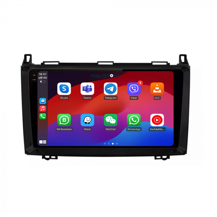 Navigatie Dedicata Mercedes Vito Sprinter Viano B200 A B Class, Android, Display 2K, 8Gb Ram, 256Gb Stocare, Bluetooth, WiFi, Carplay [1]