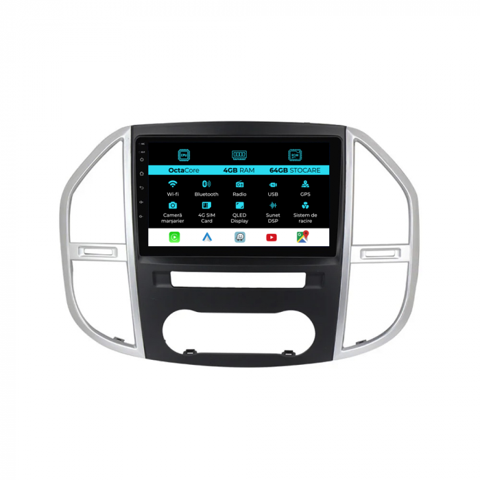 Navigatie Dedicata Mercedes Vito W447 (2014-2021), 10Inch, 4Gb Ram, 64Gb Stocare, Carplay [1]