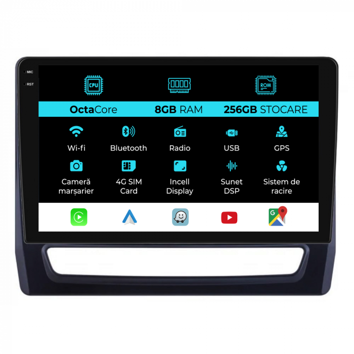 Navigatie Dedicata Mitsubishi ASX 2 (2019 - 2025), 10Inch, 8Gb Ram, 256Gb Stocare, Carplay [1]