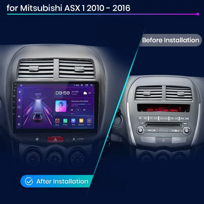 Navigatie Dedicata Mitsubishi ASX (2010 - 2016), 10Inch, 1Gb Ram, 32Gb Stocare, Carplay [7]