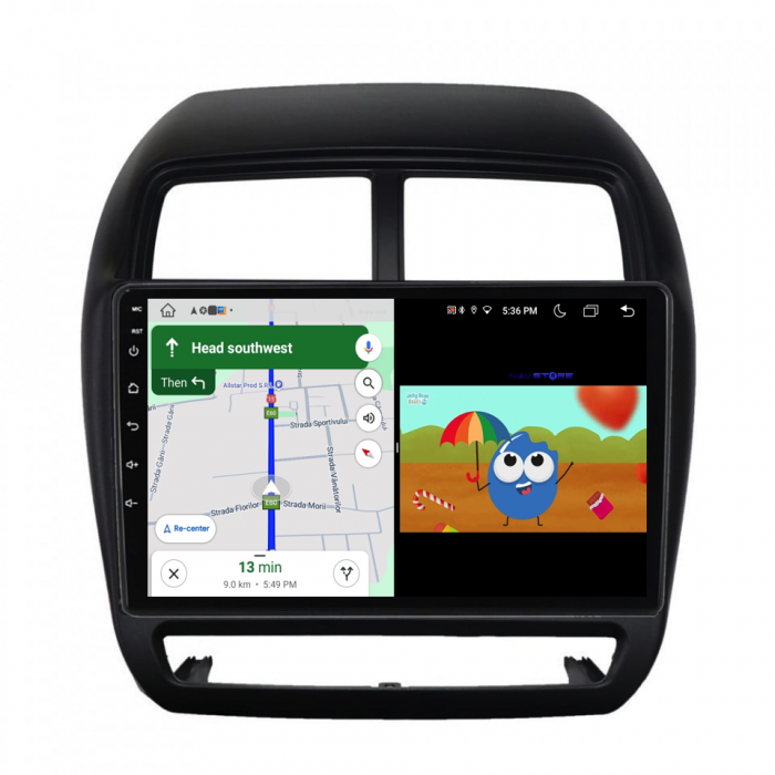 Navigatie Dedicata Mitsubishi ASX (2016 - 2019), 9Inch, 6Gb Ram, 128Gb Stocare, Carplay [5]