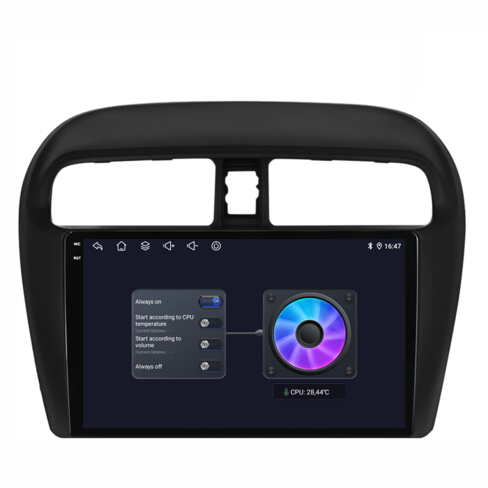 Navigatie Dedicata Mitsubishi Attrage | Mirage | Space Star (2012-2024), 2K, 12Gb Ram, 256Gb Stocare, Carplay [6]