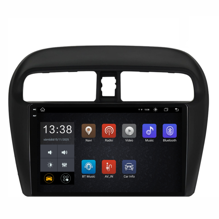 Navigatie Dedicata Mitsubishi Attrage | Mirage | Space Star (2012-2024), 2K, 8Gb Ram, 256Gb Stocare, Carplay [4]