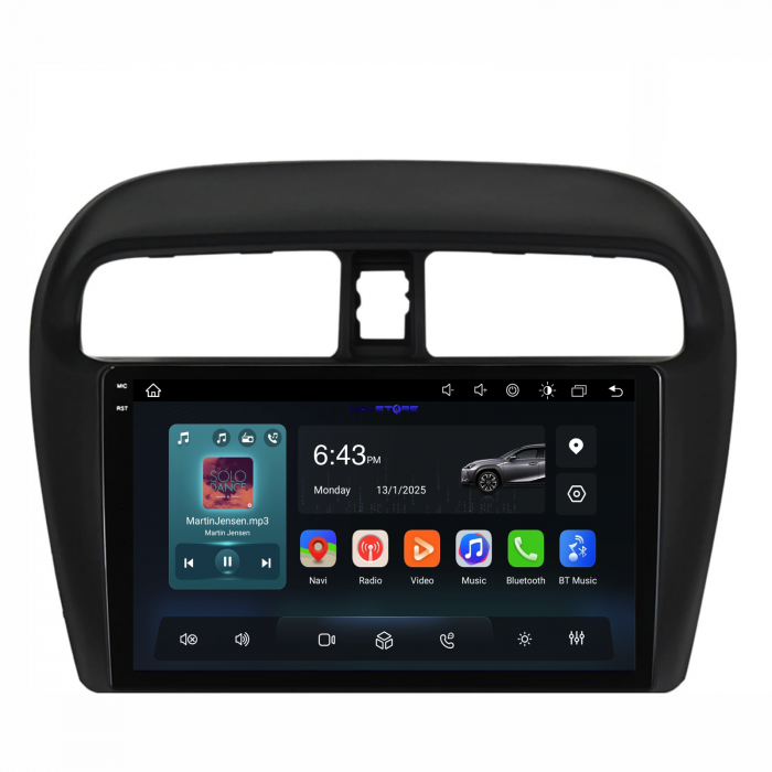 Navigatie Dedicata Mitsubishi Attrage | Mirage | Space Star (2012-2024), 9Inch, 6Gb Ram, 128Gb Stocare, Carplay [5]