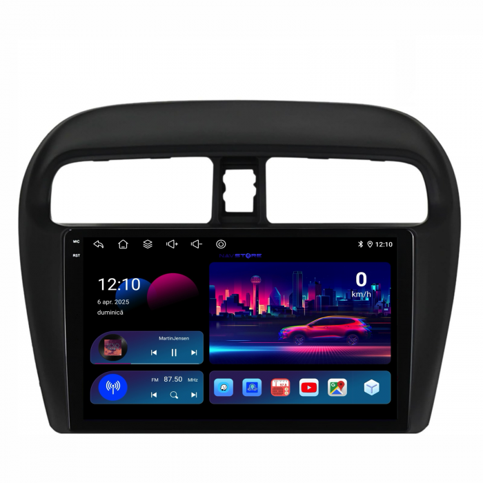 Navigatie Dedicata Mitsubishi Attrage | Mirage | Space Star (2012-2024), 2K, 8Gb Ram, 256Gb Stocare, Carplay [4]