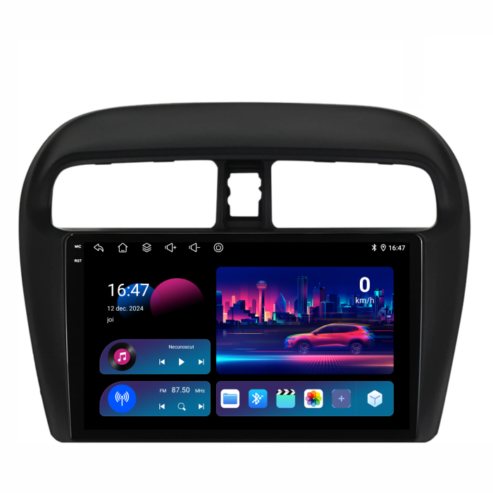 Navigatie Dedicata Mitsubishi Attrage (2012 - 2024), QuadCore, 9 Inch, 4Gb Ram, 64Gb Stocare, Android Auto, Carplay [4]