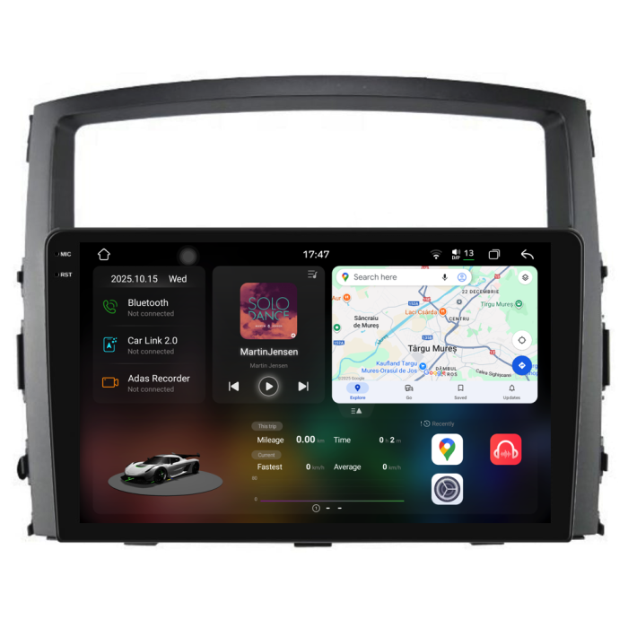 Navigatie Dedicata Mitsubishi Pajero (2006-2018), 2K, 12Gb Ram, 256Gb stocare, Carplay [1]