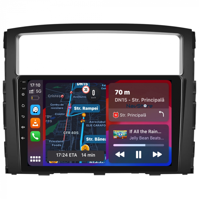 Navigatie Android Dedicata Mitsubishi Pajero (2006 - 2018), 9 Inch, 4Gb Ram, 64Gb stocare, Bluetooth, WiFi, Carplay [4]