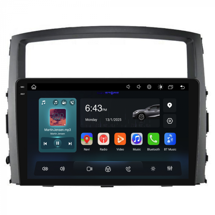 Navigatie Dedicata Mitsubishi Pajero (2006-2018), 2K, 8Gb Ram, 256Gb stocare, Carplay [5]