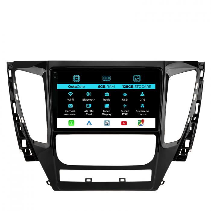 Navigatie Dedicata Mitsubishi Pajero (2016-2018), 9Inch, 6Gb Ram, 128Gb Stocare, Carplay [1]