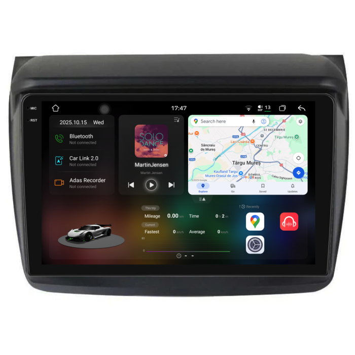 Navigatie Dedicata Mitsubishi Pajero Sport (2006-2013), 2K, 12Gb Ram, 256Gb Stocare, Carplay [1]