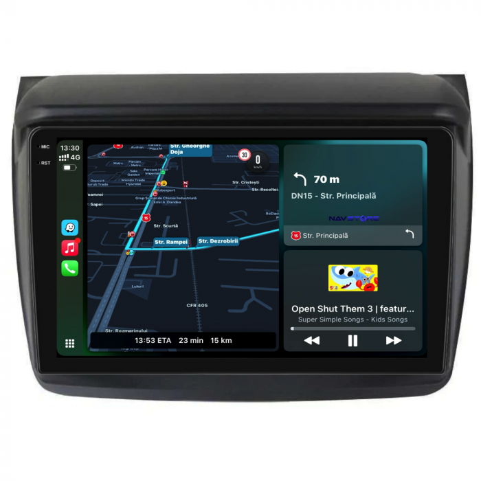 Navigatie Dedicata Mitsubishi Pajero Sport (2006-2013),QuadCore, 9Inch, 4Gb Ram, 64Gb Stocare, Carplay [2]