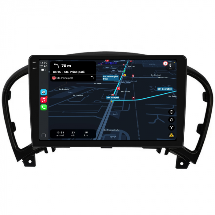 Navigatie Dedicata Nissan Juke (2010-2017), 9Inch, 6Gb Ram, 128Gb Stocare, Carplay [3]
