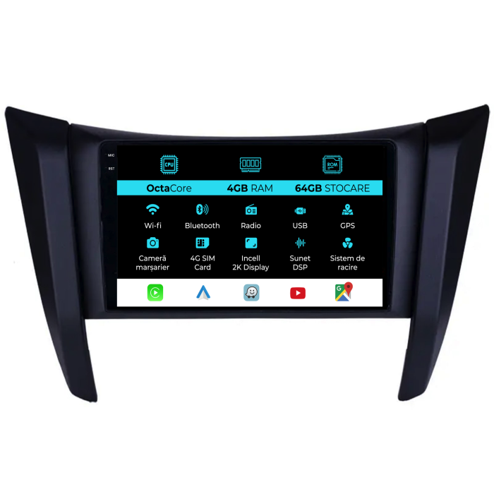 Navigatie Dedicata Nissan Navara (2015-2022), 2K, 4Gb Ram, 64Gb Stocare, Carplay [1]