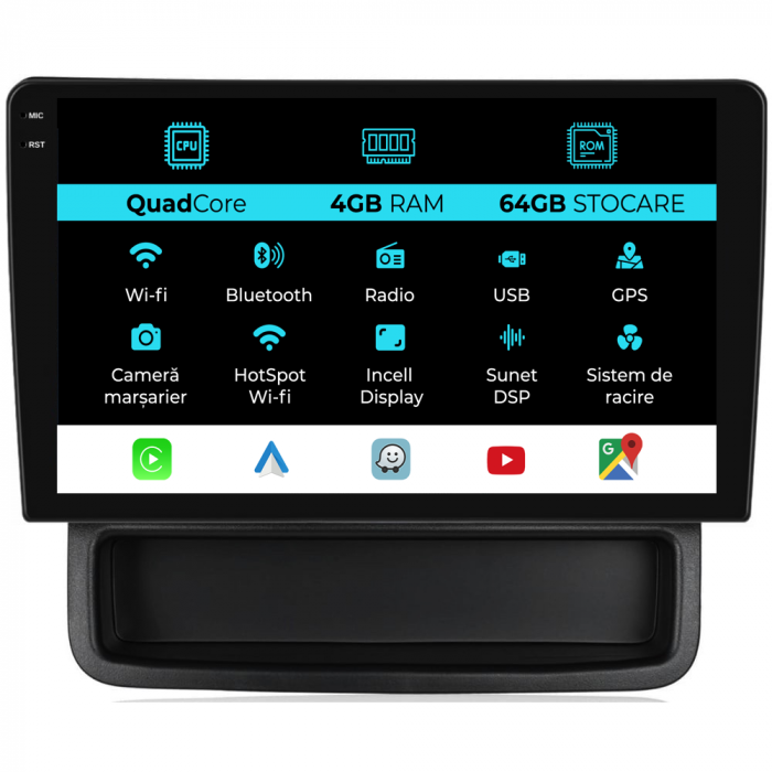 Navigatie Dedicata Nissan Primastar (2010-2014),QuadCore, 10Inch, 4Gb Ram, 64Gb Stocare, Carplay [1]