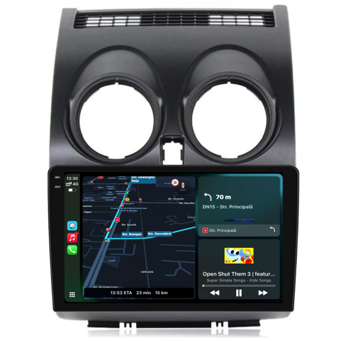 Navigatie Dedicata Nissan Qashqai J10 (2007-2013), 9Inch, 2Gb Ram, 32Gb Stocare, Carplay [2]