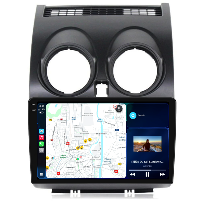 Navigatie Dedicata Nissan Qashqai J10 (2007-2013), 9Inch, 6Gb Ram, 128Gb Stocare, Carplay [2]