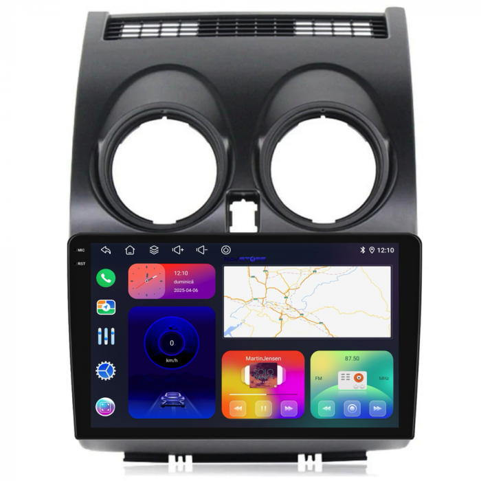 Navigatie Dedicata Nissan Qashqai J10 (2007-2013),QuadCore, 9Inch, 4Gb Ram, 64Gb Stocare, Carplay [6]