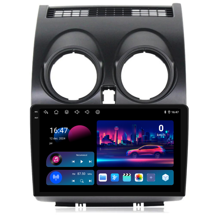 Navigatie Dedicata Nissan Qashqai J10 (2007-2013),QuadCore, 9Inch, 4Gb Ram, 64Gb Stocare, Carplay [4]