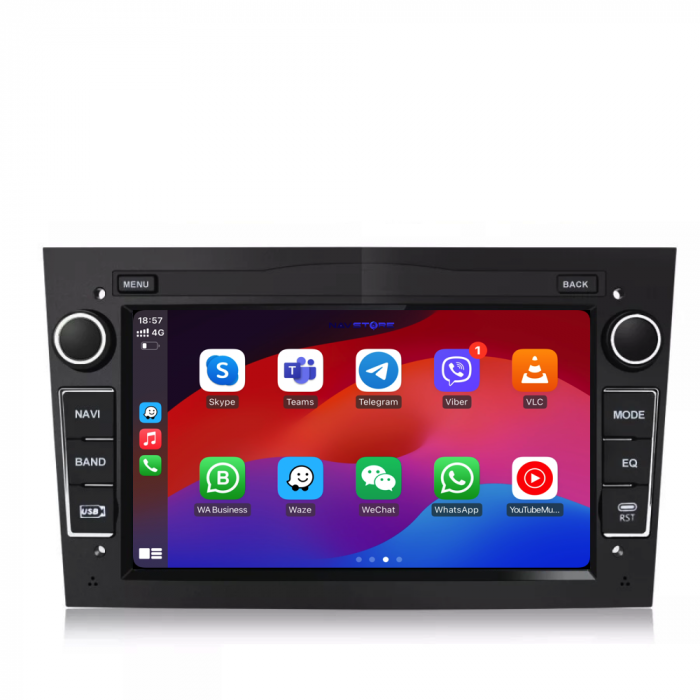 Navigatie Dedicata Opel, Android, 7Inch, 4Gb Ram, 64Gb stocare, Carplay, Negru [3]
