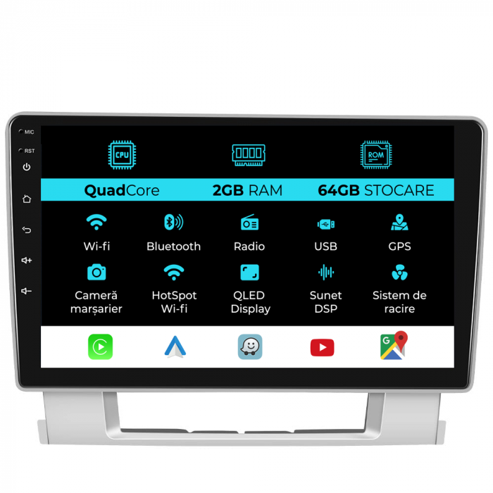 Navigatie Dedicata Opel Astra J (2010 - 2015), 9Inch, 2Gb Ram, 64Gb Stocare, Carplay [1]