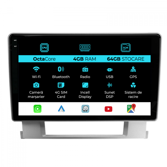 Navigatie Dedicata Opel Astra J (2010-2015), 9Inch, 4Gb Ram, 64Gb Stocare, Carplay [1]