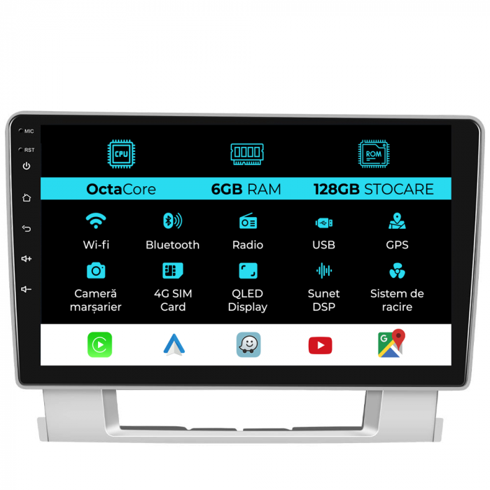 Navigatie Dedicata Opel Astra J (2010 - 2015), 9Inch, 6Gb Ram, 128Gb Stocare, Carplay [1]