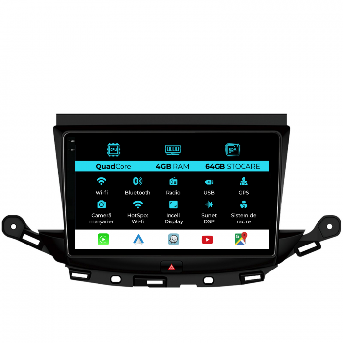 Navigatie Dedicata Opel Astra K (2016 - 2020),QuadCore, 9 Inch, 4Gb Ram, 64Gb stocare, Carplay [1]