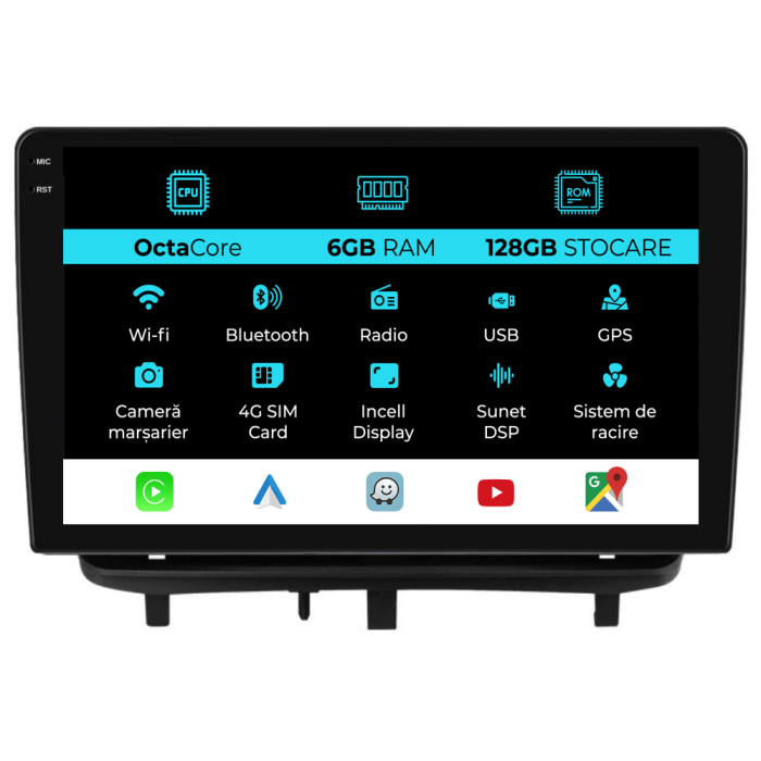 Navigatie Dedicata Opel Corsa D (2006-2014), 9Inch, 6Gb Ram, 128Gb Stocare, Carplay [1]