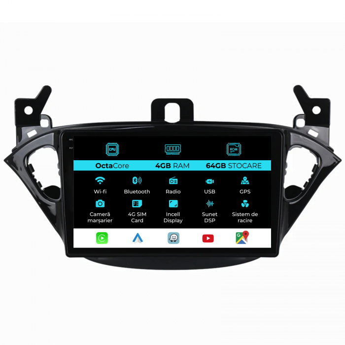 Navigatie Dedicata Opel Corsa E/Adam (2012-2019), 9Inch, 4Gb Ram, 64Gb Stocare, Carplay [1]