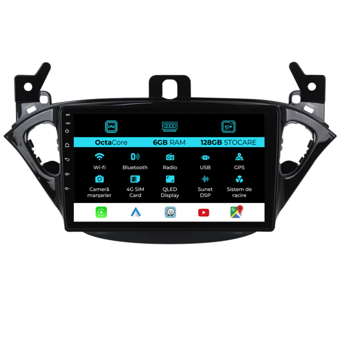 Navigatie Dedicata Opel Corsa E/Adam (2012 - 2019), 9Inch, 6Gb Ram, 128Gb Stocare, Carplay [1]