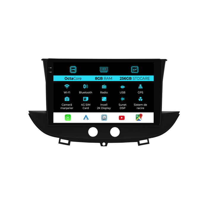 Navigatie Dedicata Opel CrossLand X (2017-2021), 2K, 8Gb Ram, 256Gb Stocare, Carplay [1]