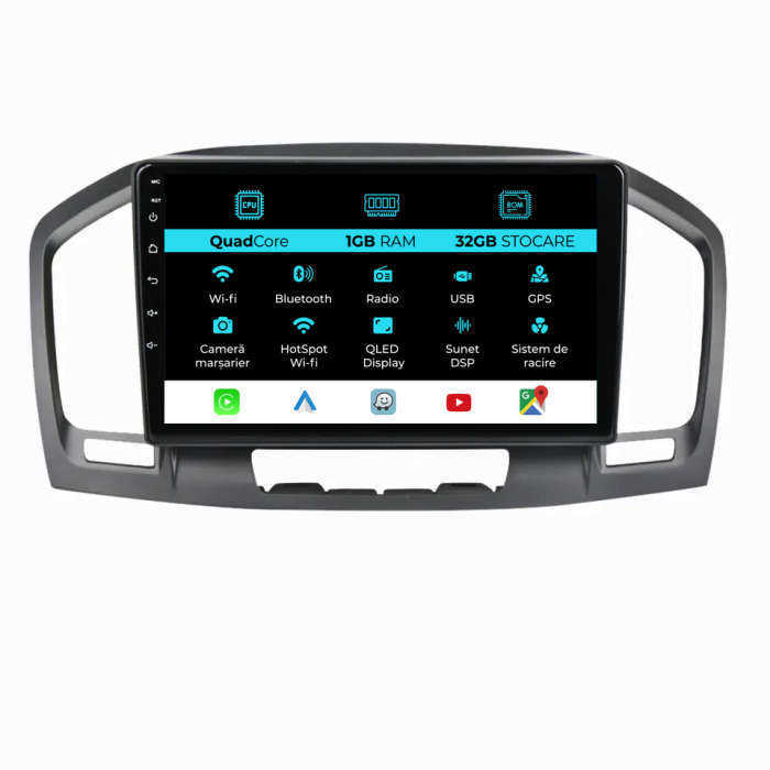 Navigatie Dedicata Opel Insignia (2008 - 2013) 9 Inch, 1Gb Ram, 32Gb stocare, Carplay [1]