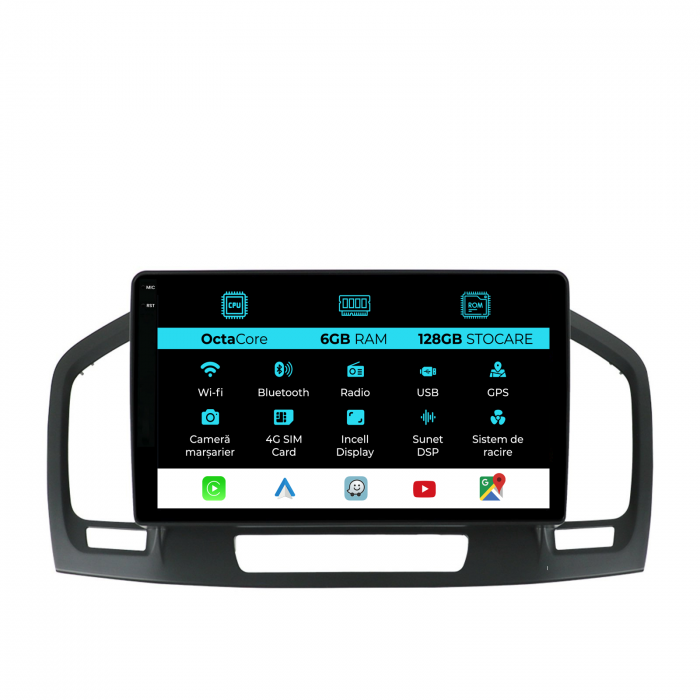 Navigatie Dedicata Opel Insignia (2008-2013), 9 Inch, 6Gb Ram, 128Gb stocare, Carplay [1]