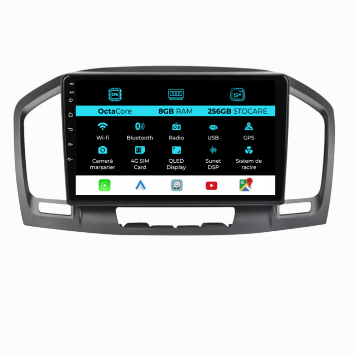 Navigatie Dedicata Opel Insignia (2008 - 2013) 9 Inch, 8Gb Ram, 256Gb stocare, Carplay [1]