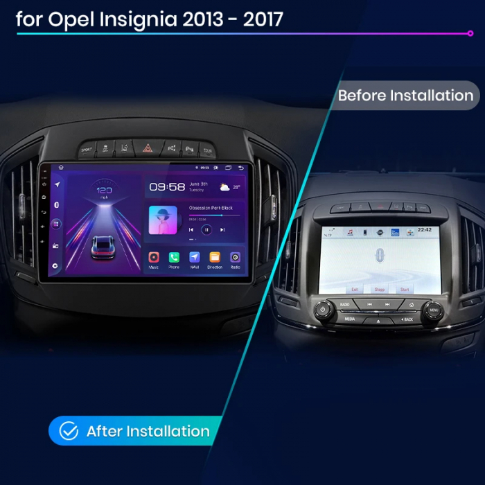 Navigatie Dedicata Opel Insignia (2013 - 2017), 9Inch, 8Gb Ram, 256Gb Stocare, Carplay [8]
