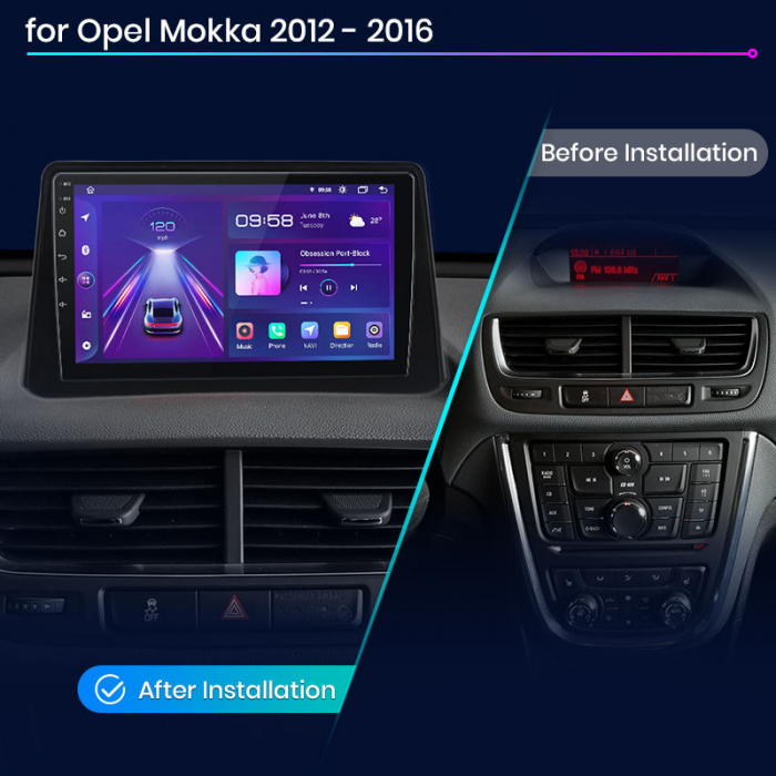 Navigatie Dedicata Opel Mokka (2012 - 2016) 9 Inch, 2Gb Ram, 64Gb stocare, Carplay [7]