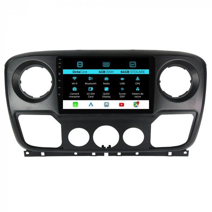 Navigatie Dedicata Opel Movano/Renault Master/Nissan NV400 (2010-2020), 10Inch, 4Gb Ram,64Gb Stocare, Carplay [1]