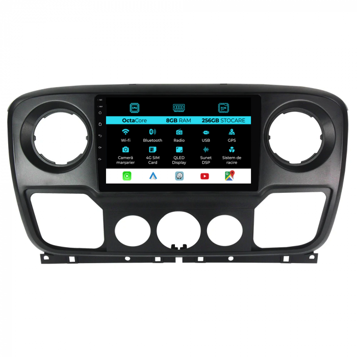 Navigatie Dedicata Opel Movano/Renault Master/Nissan NV400 (2010-2020), 10Inch, 8Gb Ram, 256Gb Stocare, Carplay [1]